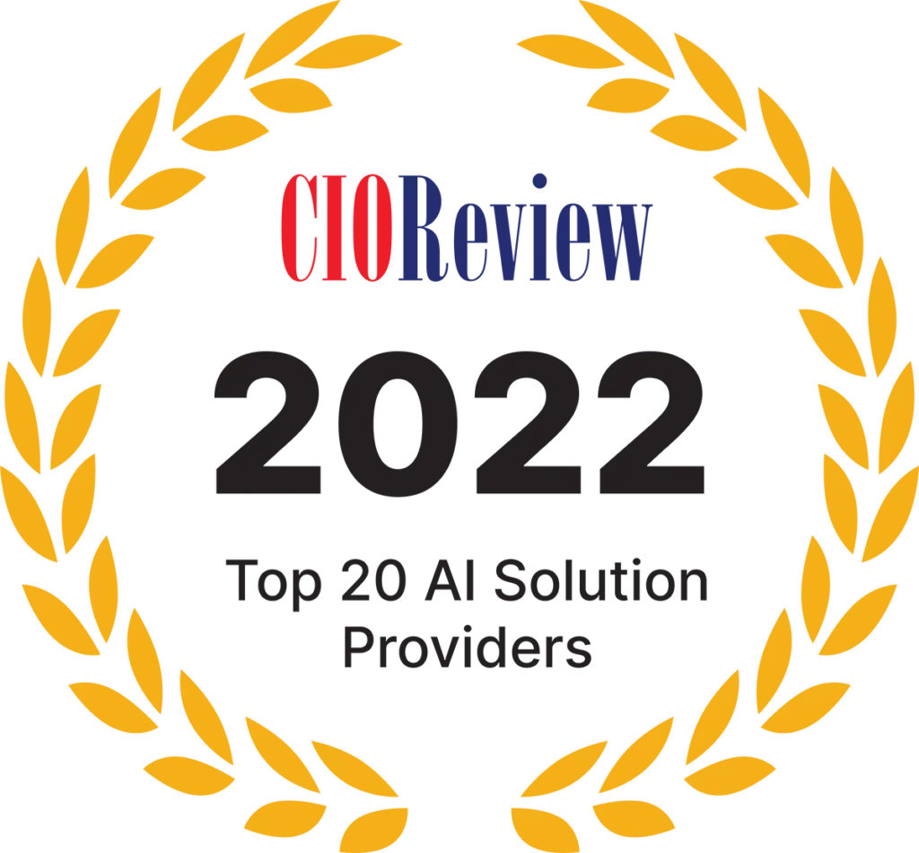 AI Solution Provider Award CIOReview 2022